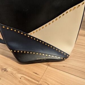 Donna Karan Adan Color-block Bucket Purse